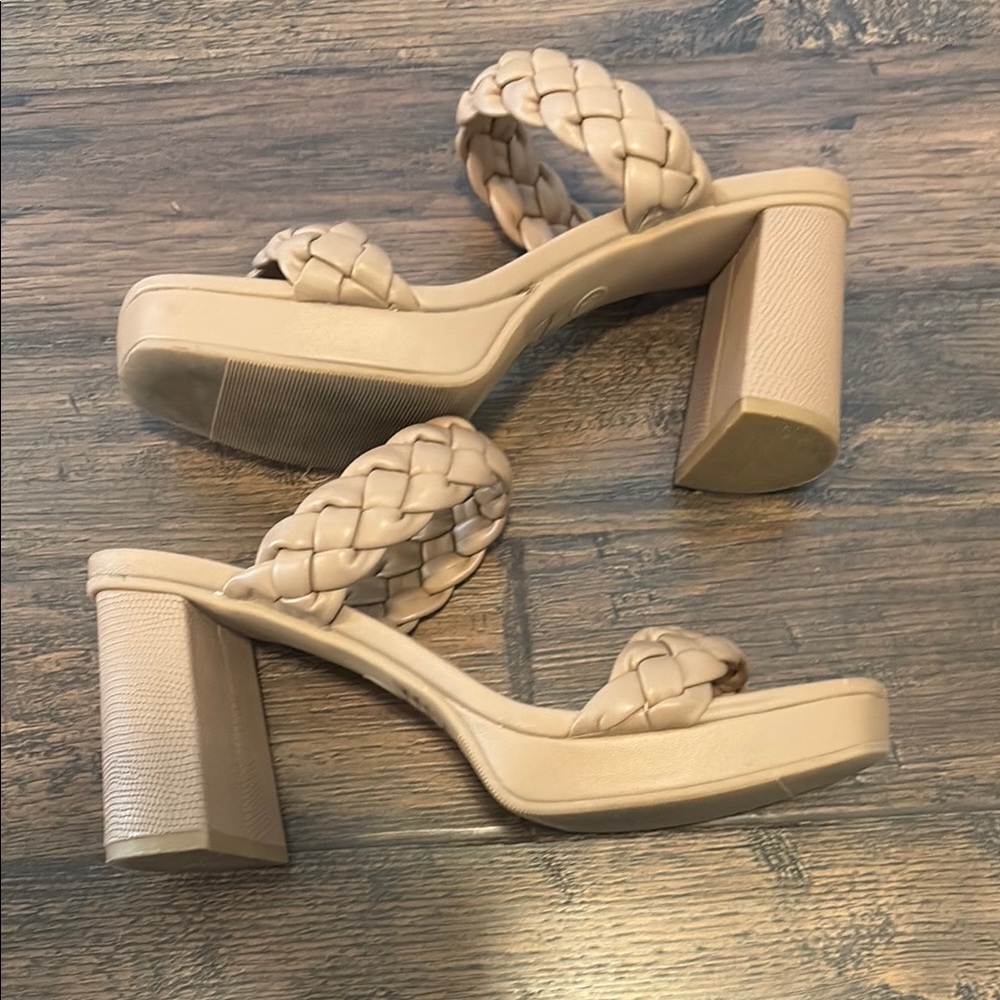 A New Day Tan Double-Strap Sandals with Braided Design - Picture 3 of 6